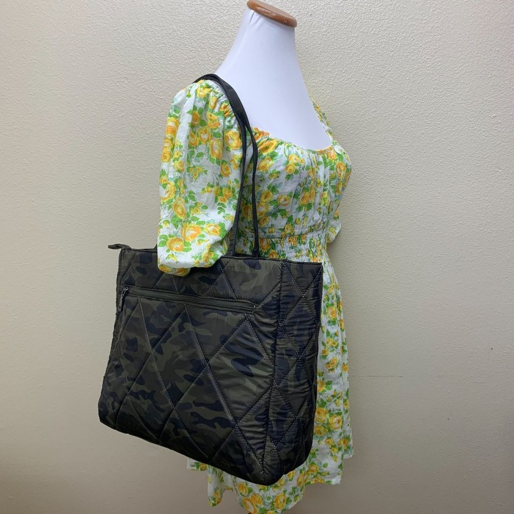 INC International Concepts Ryenne Tote Nylon Bag in Camo